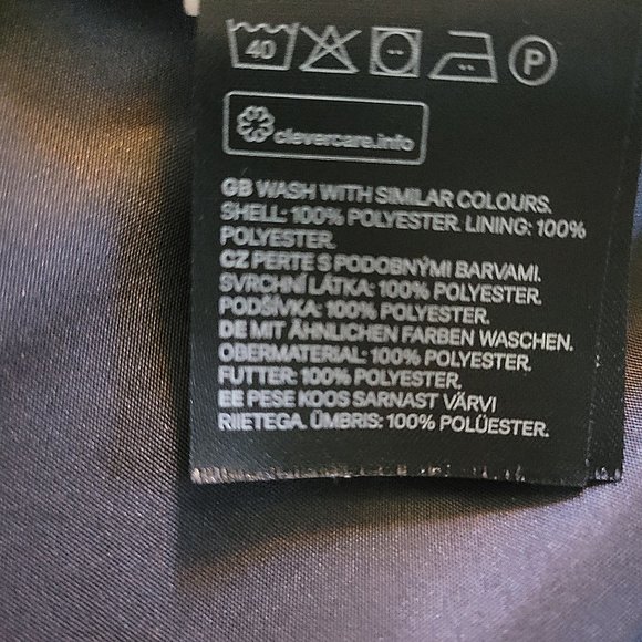 H&M Oversized Grey/Black Utility Vest - Sz. Small - Picture 9 of 9